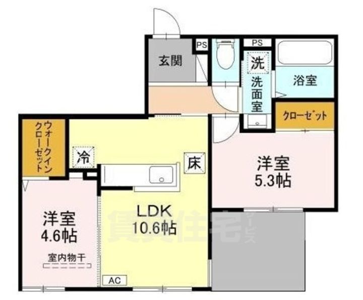 リラフィナート西宮北口の間取り
