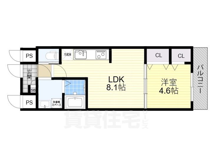 Gracias Court豊野町の間取り