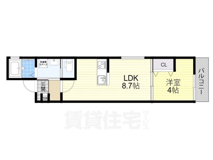 Gracias Court豊野町の間取り