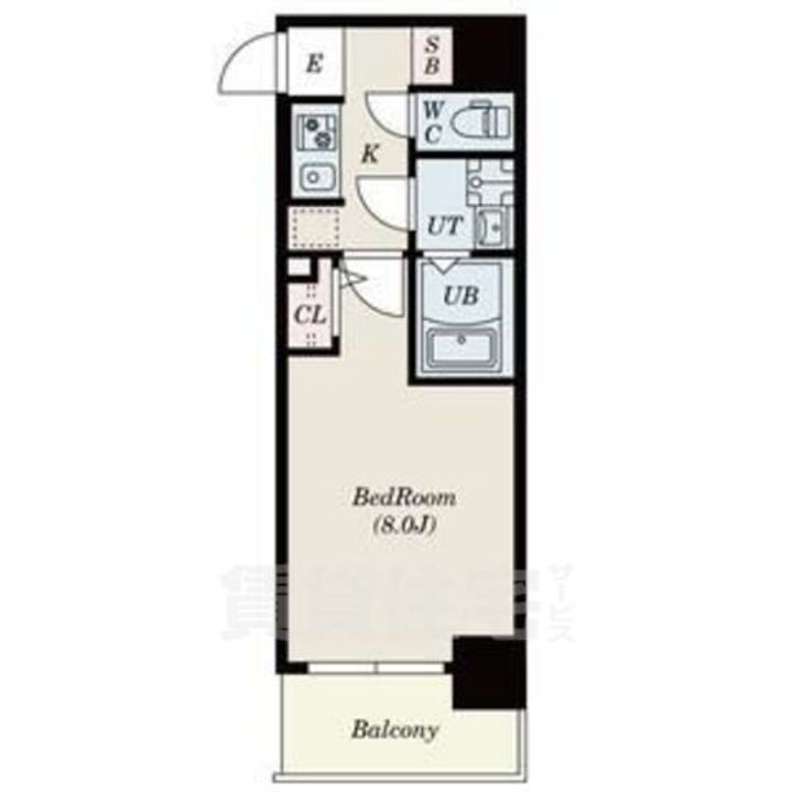 S-RESIDENCE堺市駅前の間取り