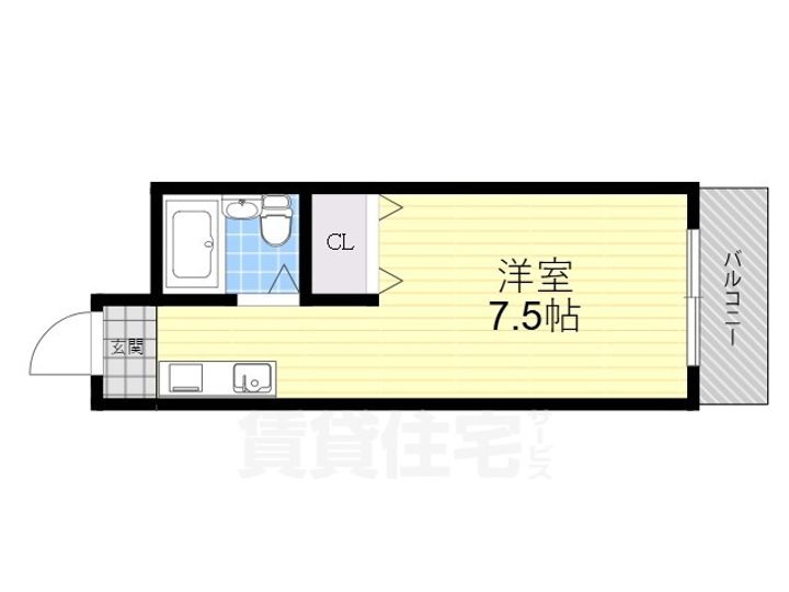 上新ビル7401の間取り