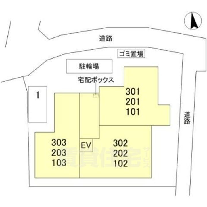 大阪府高槻市上田辺町の賃貸アパートの外観