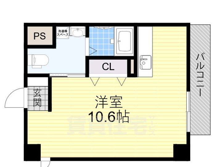 大阪府大阪市住吉区苅田7丁目の賃貸マンションの間取り