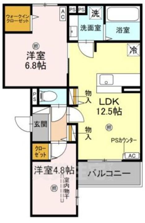 イルフォンターナ大田町の間取り