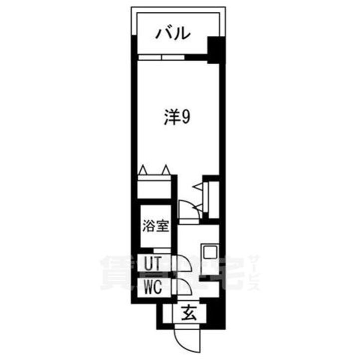 大阪府堺市堺区甲斐町東1丁の賃貸マンションの間取り