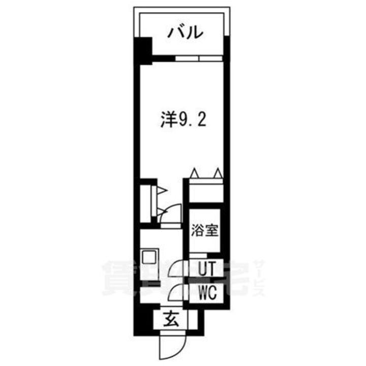 大阪府堺市堺区甲斐町東1丁の賃貸マンションの間取り