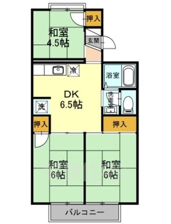 大阪府堺市南区和田東の賃貸アパートの間取り