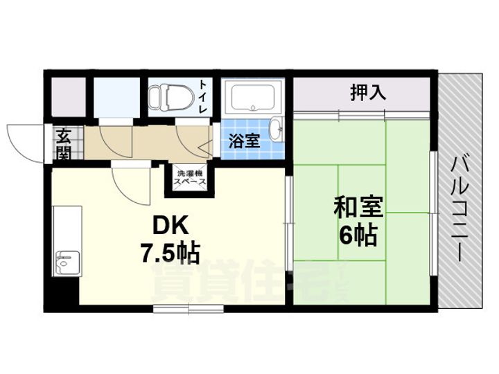 グッドストック東難波の間取り