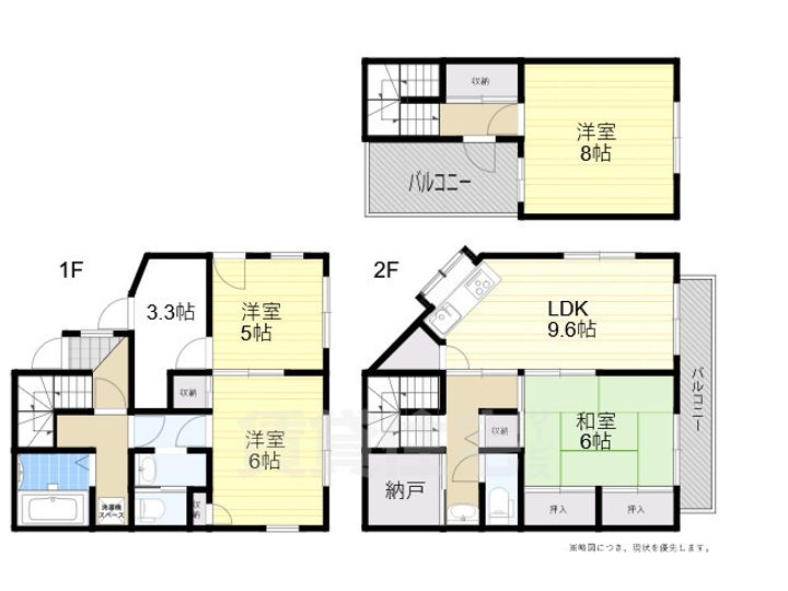 大阪府茨木市中津町(一戸建)の賃貸物件の間取り