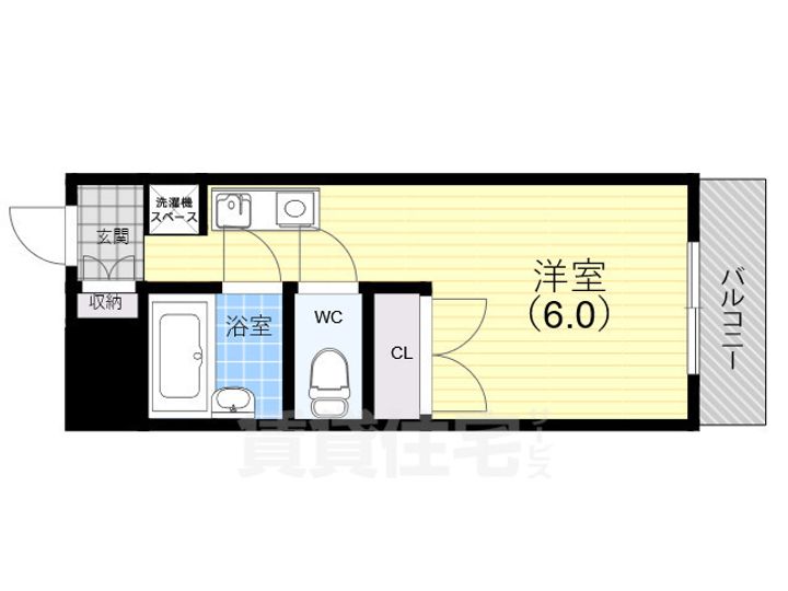 ゴールドリバー板宿の間取り