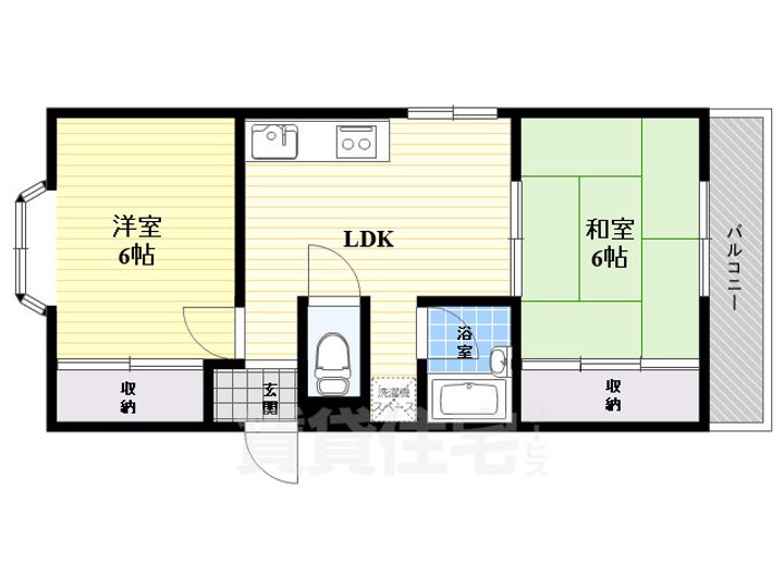 エクセル太子橋1の間取り