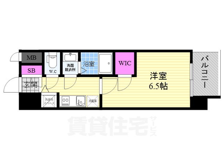 エスリード京都梅小路の間取り