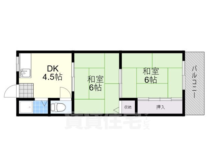 マンション八笑園の間取り
