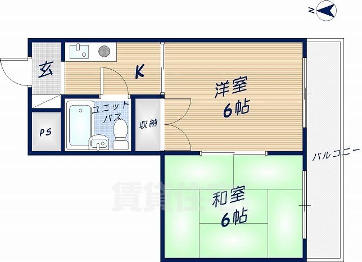 ツイン石切1302の間取り