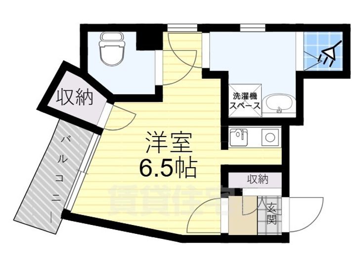 大阪府八尾市北本町2丁目の賃貸マンションの間取り