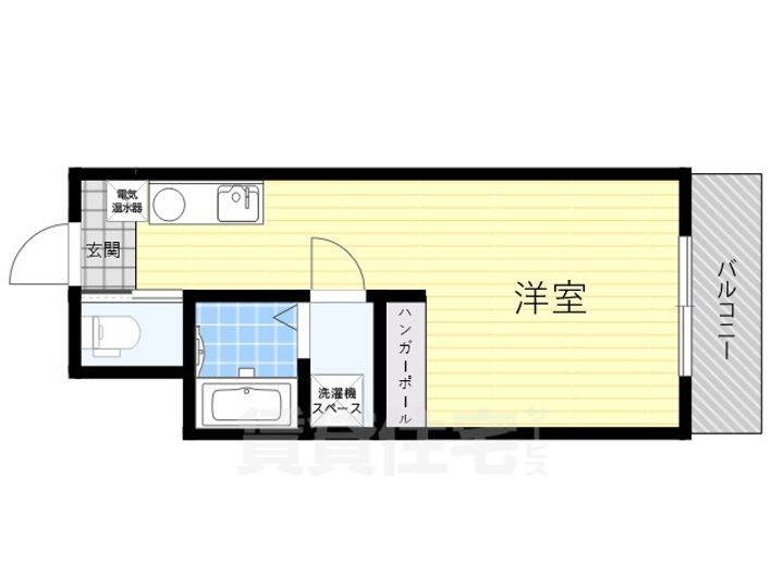 大阪府吹田市山手町3丁目の賃貸マンションの間取り