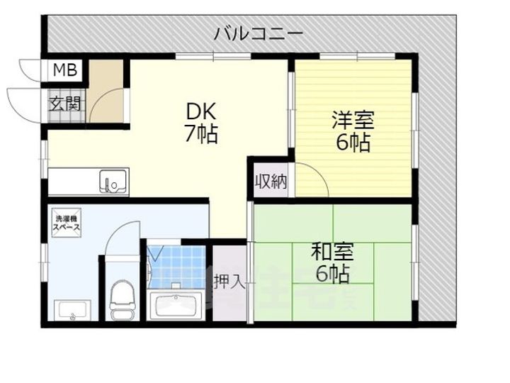 第二ミツルマンション301の間取り