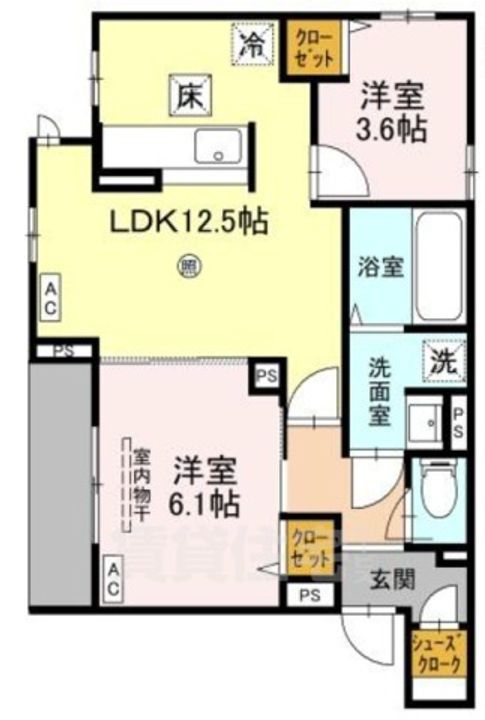 ドレ 2の間取り