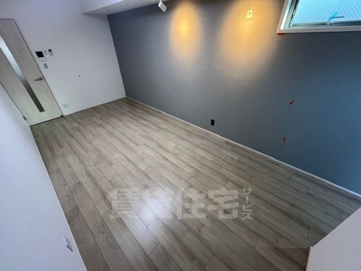 大阪府堺市北区中長尾町3丁の賃貸アパートの居間