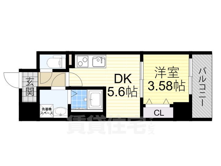 大阪府大阪市東淀川区菅原2丁目の賃貸マンションの間取り