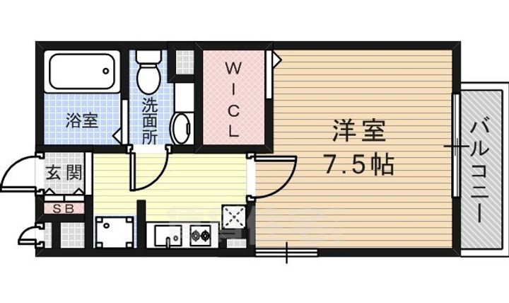 リバーハイツB棟の間取り