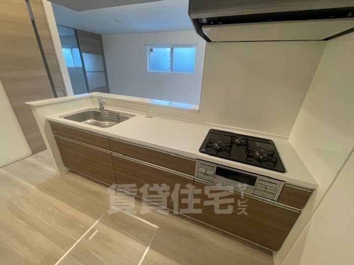 大阪府高槻市下田部町1丁目の賃貸アパートのキッチン