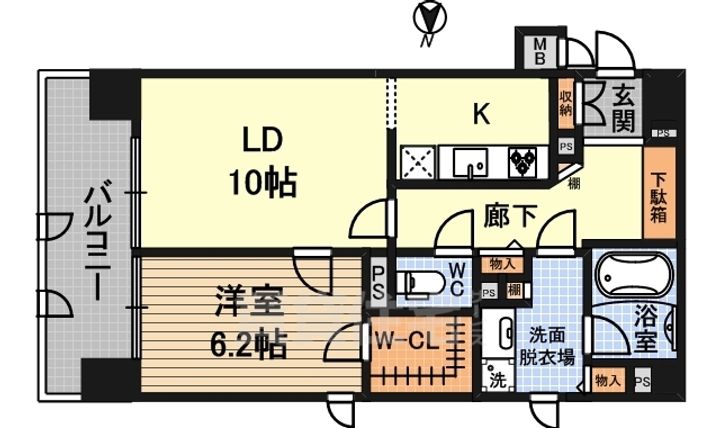 リーガル新大阪駅前の間取り