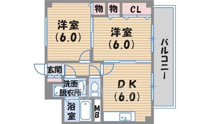 夙川フィネスの間取り