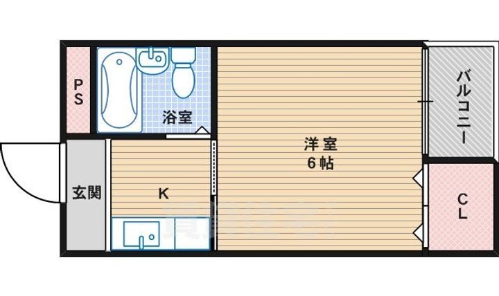 大阪府大阪市住吉区苅田10丁目の賃貸マンションの間取り