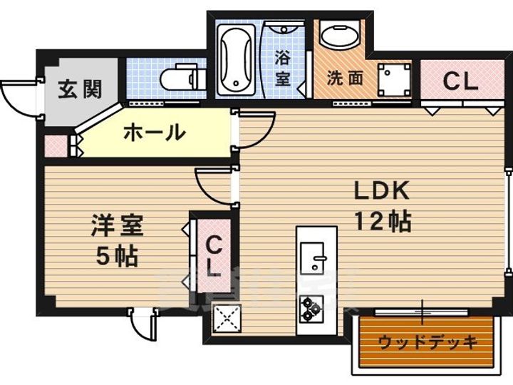 大阪府堺市東区野尻町の賃貸マンションの間取り