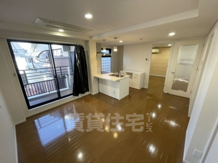 大阪府堺市東区野尻町の賃貸マンションの居間