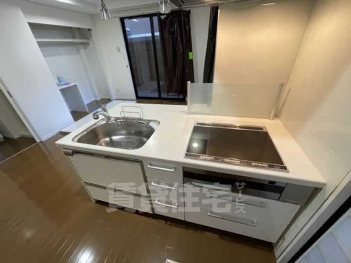 大阪府堺市東区野尻町の賃貸マンションのキッチン