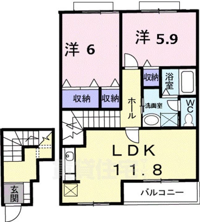アミティエ 華の間取り