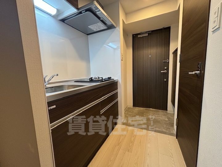 大阪府堺市堺区熊野町東4丁の賃貸マンションのキッチン