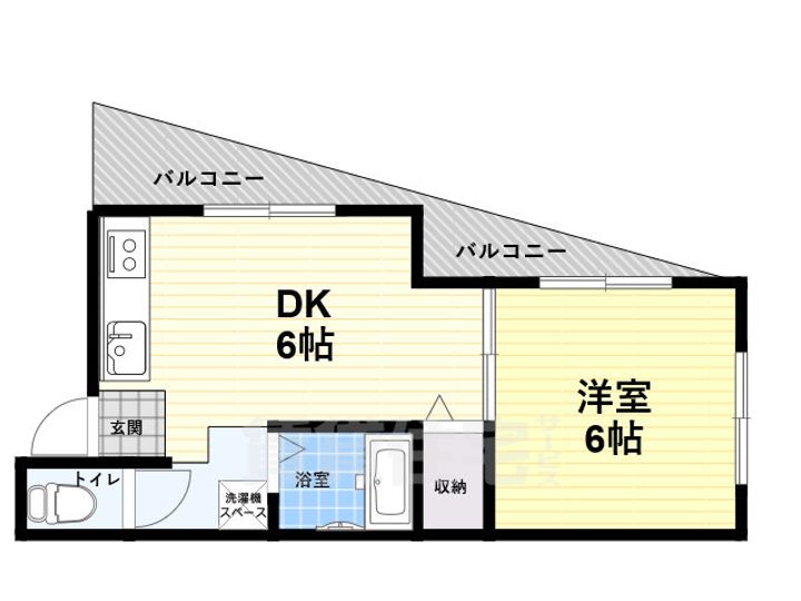 ウエストリバーの間取り