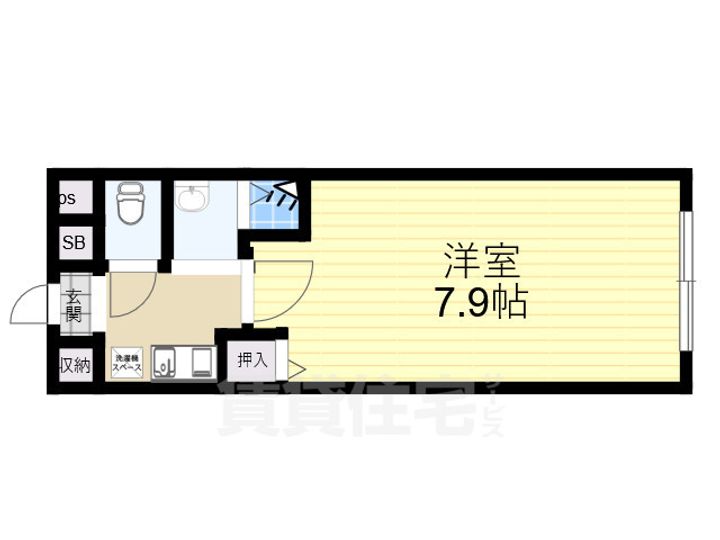 セカンドハウス88B棟の間取り