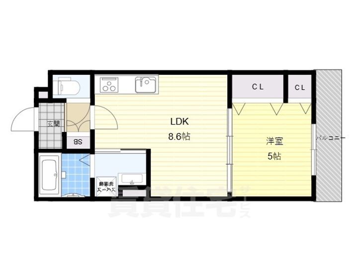 クリエオーレ大正の間取り