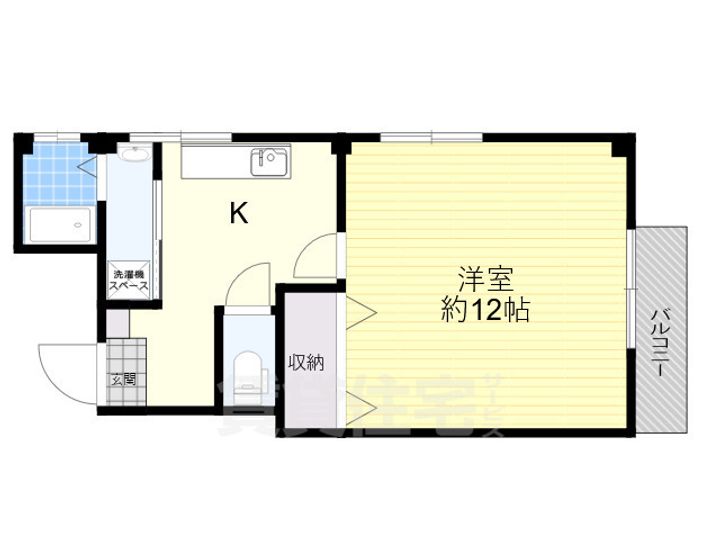 大阪府大阪市住吉区我孫子5丁目の賃貸マンションの間取り
