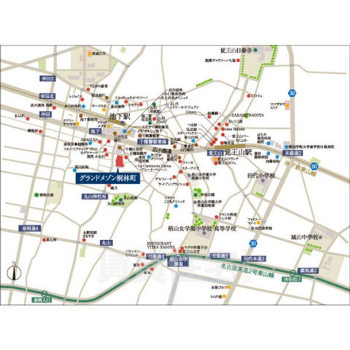 グランドメゾン桐林町の地図