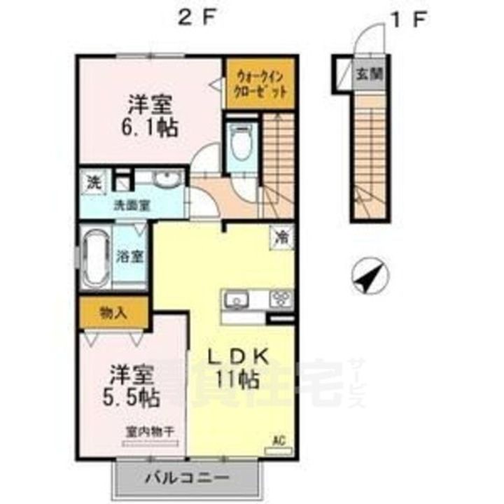 ヴィラ 宿跡の間取り