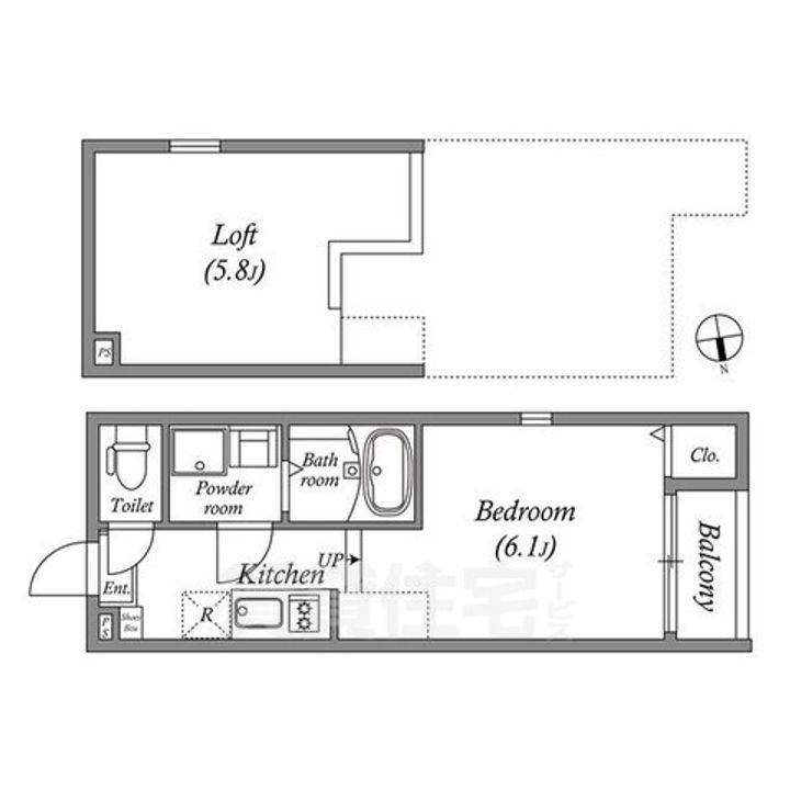 ハーモニーテラス小栗栖森本町の間取り