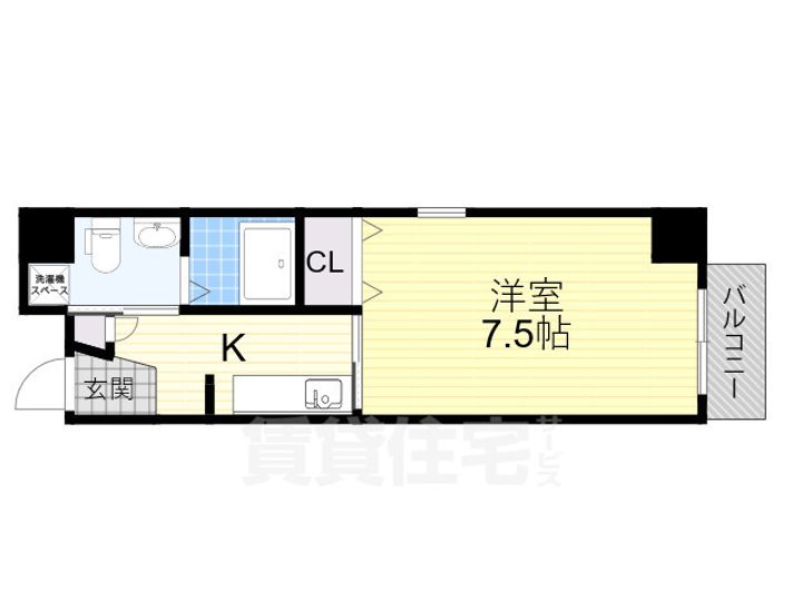 大阪府大阪市都島区中野町1丁目の賃貸マンションの間取り