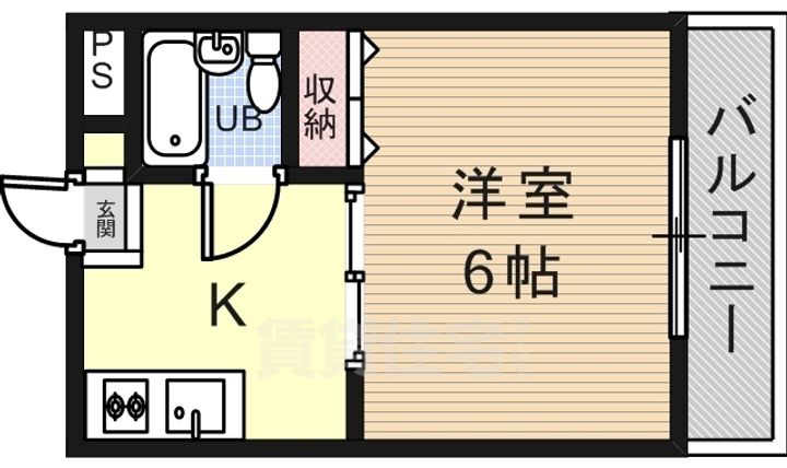 大阪府摂津市庄屋1丁目の賃貸マンションの間取り