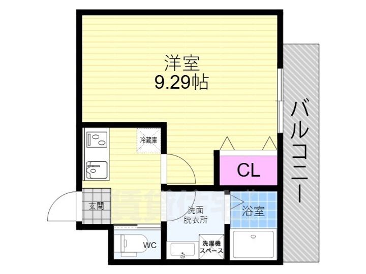フラッティ西京極の間取り