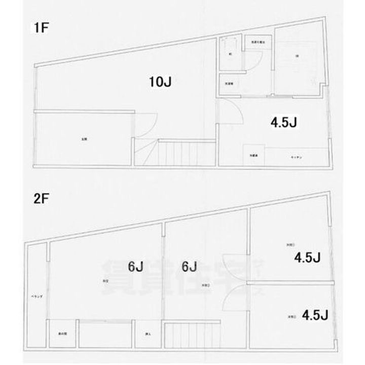 愛知県名古屋市中村区太閤2丁目(一戸建)の賃貸物件の間取り