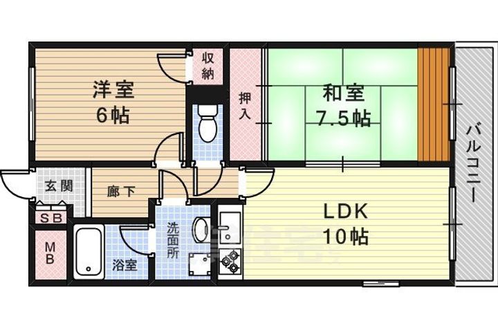 ソシア武庫川の間取り