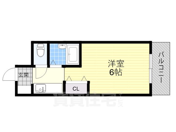 大阪府吹田市千里山東1丁目の賃貸マンションの間取り