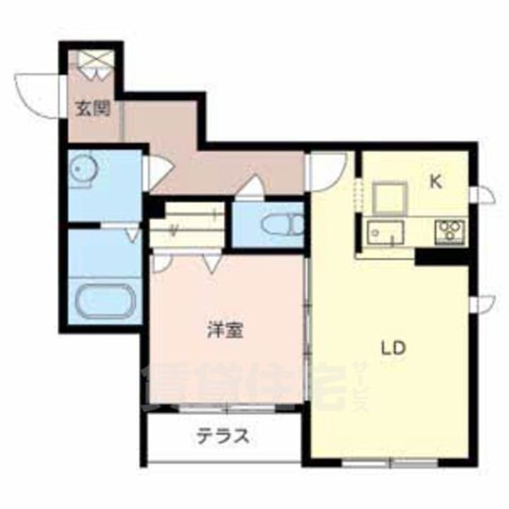 大阪府堺市堺区戎之町東3丁の賃貸マンションの間取り