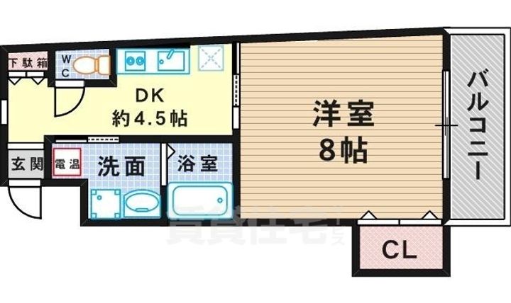 ウイングなかもずの間取り