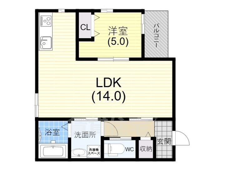 門口町新築賃貸アパートの間取り